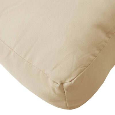 vidaXL Pallet Cushion Beige 50x40x12 cm Fabric