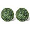 vidaXL Artificial Plant | Set of 2 | Mixed green | PVC | 35 cm diameter