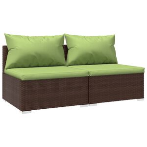 vidaXL Garden Lounge Set | Brown and Green