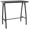 vidaXL 7 Piece Garden Bar Set Black and Grey