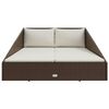 vidaXL Garden Bed Brown 110x200 cm Poly Rattan