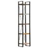 vidaXL 5-Tier Bookcase 40x30x180 cm Solid Reclaimed Wood