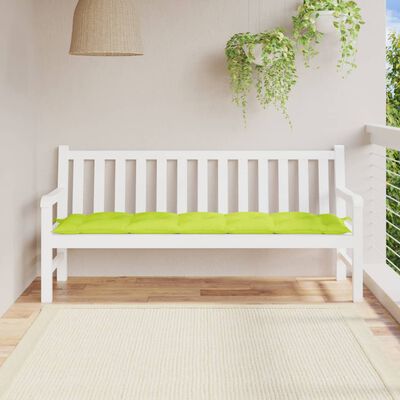vidaXL Garden Bench Cushion Bright Green 180x50x7 cm Oxford Fabric
