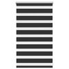 vidaXL Zebra blind 50.9x100 cm Fabric Width 46.7 cm black