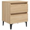vidaXL Bed Cabinet Sonoma Oak 40x35x50 cm Engineered Wood