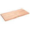 vidaXL Table Top Light Brown 120x60x(2-4) cm Treated Solid Wood Oak