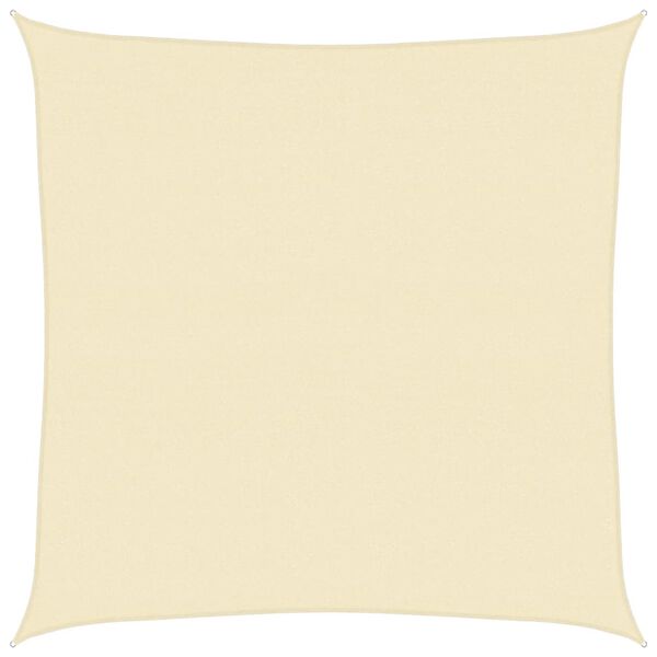 vidaXL Sunshade Sail 160 g/m² Cream 4x4 m HDPE