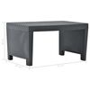 vidaXL 3 Piece Garden Lounge Set Plastic Anthracite