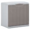 vidaXL Waste Separation Bin Taupe 20 L 40x30x40 cm