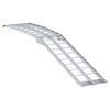 vidaXL Motorcycle Ramp Folding Silver 180 x 28 x 5 cm Aluminium