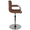 vidaXL Bar Stool Brown Fabric