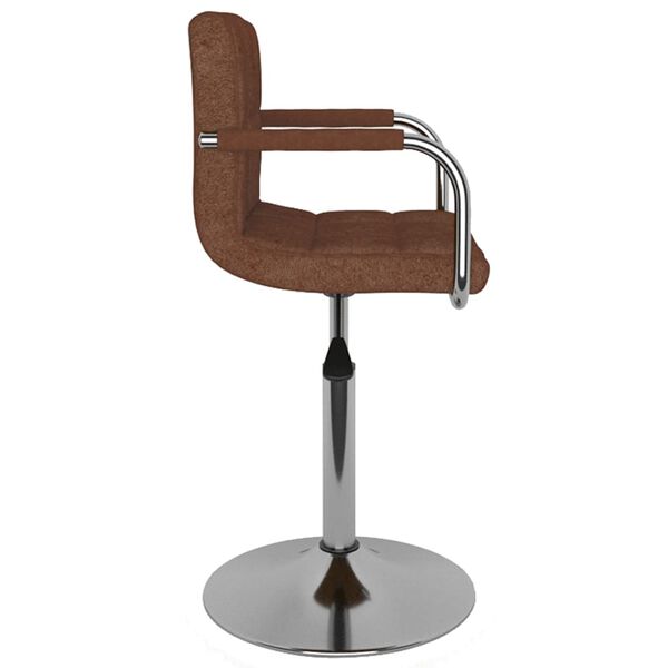 vidaXL Bar Stool Brown Fabric
