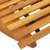 vidaXL Lounger 2-person 2 pcs Brown 154 x 60 x 74 cm Solid Acacia Wood