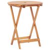 vidaXL Garden Table | Brown | Solid Acacia Wood | Diameter 60 cm x Height 75 cm