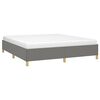 vidaXL Bed Frame without Mattress Dark Grey 183x203 cm King Fabric