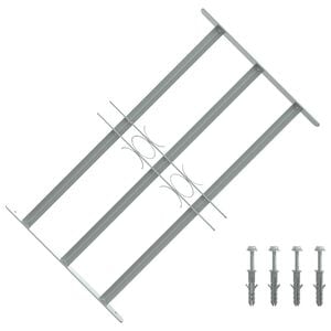 vidaXL Window grilles 500-650 mm Galvanized Steel