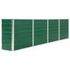 vidaXL Raised Garden Bed | Green | Galvanised steel | Large | Sturdy