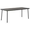 vidaXL Outdoor Table | Dark Grey | E-coated Steel | Large | Tough | Dining Table