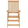 vidaXL Garden Chairs 6 pcs with Cream Cushions Solid Teak Wood
