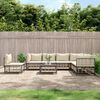 vidaXL 8 Piece Garden Lounge Set with Cushions Anthracite Poly Rattan
