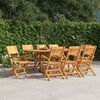 vidaXL Folding Garden Chairs 8 pcs 55x61x90 cm Solid Wood Teak