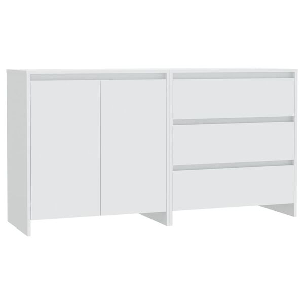 vidaXL 2 Piece Sideboard White Engineered Wood