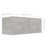 vidaXL TV Cabinet Concrete Grey 80x30x30 cm Engineered Wood