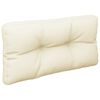 vidaXL Pallet Cushions 2 pcs Cream Fabric