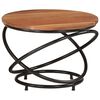 vidaXL Coffee Table &Oslash; 55x40 cm Solid Wood Acacia