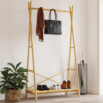 vidaXL Clothes Rack with Shelf 102x50x190 cm Bamboo