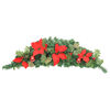 vidaXL Christmas Arch with LED Lights Green 90 cm PVC