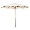 vidaXL Garden Parasol 300x258 cm Sand White
