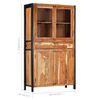 vidaXL Highboard 100x40x175 cm Solid Acacia Wood
