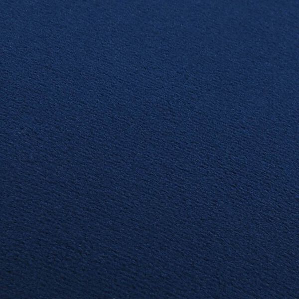 vidaXL Stool Blue and Gold Velvet 28 x 36 cm