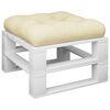 vidaXL Pallet Cushion Cream 60x60x12 cm Fabric