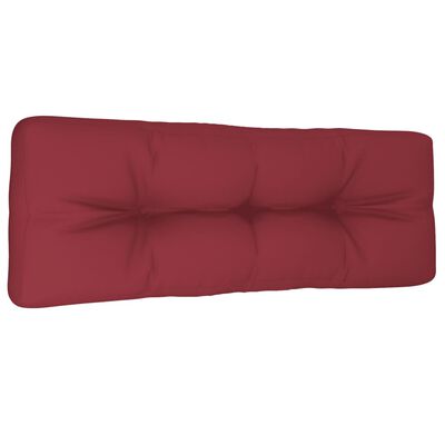 vidaXL Pallet Cushion Wine Red 120x40x12 cm Fabric