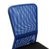 vidaXL Office Chair Black and Blue 44x52x100 cm Mesh Fabric