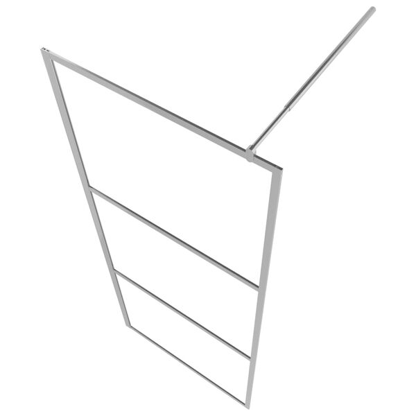 vidaXL Walk-in Shower Wall with Whole Frosted ESG Glass 115x195 cm