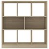 vidaXL Book Cabinet Sonoma Oak 97.5x29.5x100 cm Engineered Wood