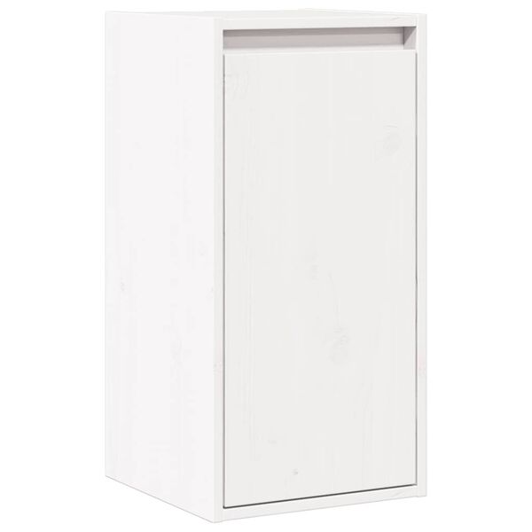 vidaXL Wall Cabinet White 30x30x100 cm Solid Pinewood