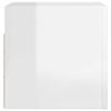 vidaXL Wall Mounted TV Cabinet High Gloss White 30.5x30x30 cm