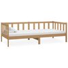 vidaXL Day Bed with Mattress 90x200 cm Honey Brown Solid Wood Pine