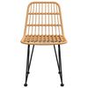vidaXL Garden Chairs 2 pcs 48x62x84 cm PE Rattan