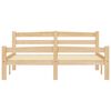 vidaXL Bed Frame without Mattress with 2 Drawers Solid Wood 140x200 cm