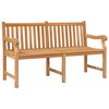 vidaXL Garden Bench | Light Brown | Solid Teak Wood | Extra Heavy | Durable