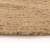 vidaXL Area Rug Braided Jute 90 cm Round
