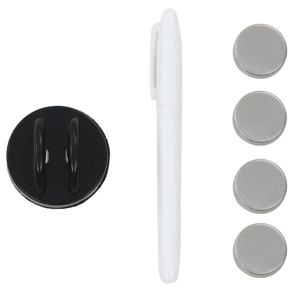 vidaXL Wall Mounted Magnetic Board Glass 40x40 cm