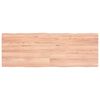 vidaXL Table Top Light Brown 140x50x(2-4)cm Treated Solid Wood Live Edge