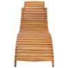 vidaXL Garden Sun Lounger with Cushion Solid Wood Acacia