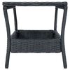 vidaXL Garden Table Dark Grey 45x45x46.5 cm Poly Rattan